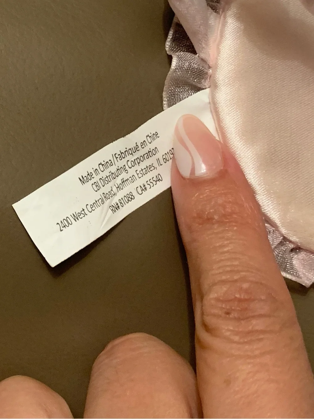 Icing Pink Satin Ruffled Sleep Eye Mask “WAKE ME FOR PROSECCO”